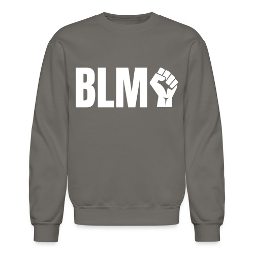 BLM Black Lives Matter Raised Fist - Unisex Crewneck Sweatshirt
