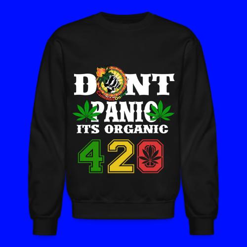 Joking 420 Organic Smoke Weed Marijuana Design - Unisex Crewneck Sweatshirt