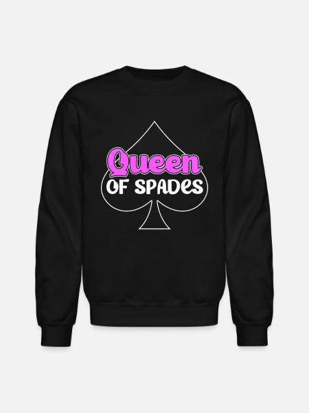 Spades Card Game Player - Unisex Crewneck Sweatshirt - black