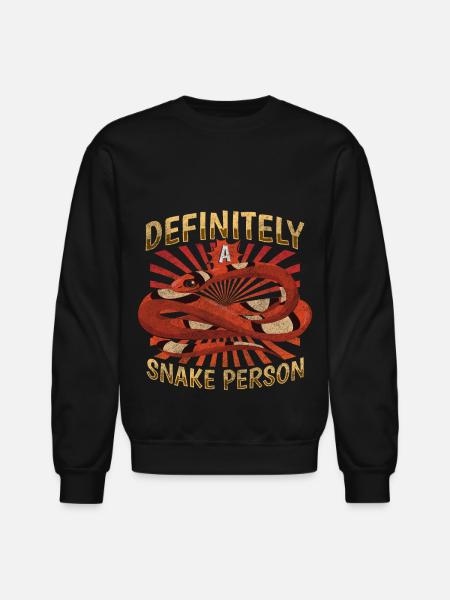 Snake Terrarium Nature - Unisex Crewneck Sweatshirt - black