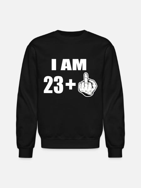 24 Birthday - Unisex Crewneck Sweatshirt - black