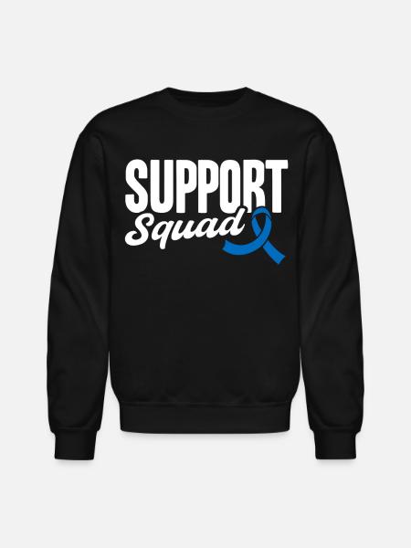 Support Squad - Unisex Crewneck Sweatshirt - black