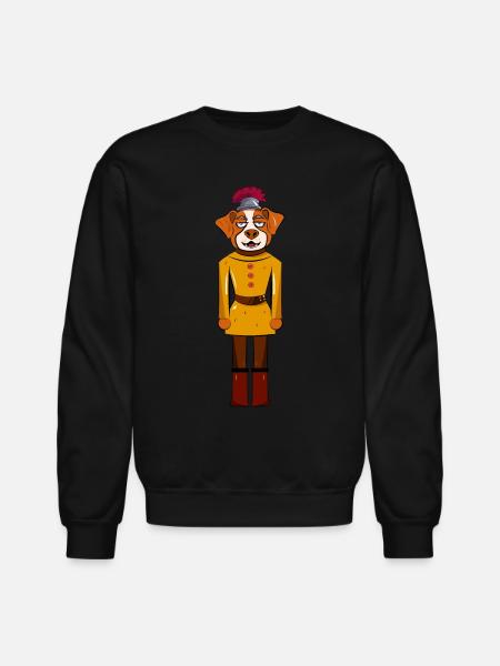 Dog Nutcracker - Unisex Crewneck Sweatshirt - black