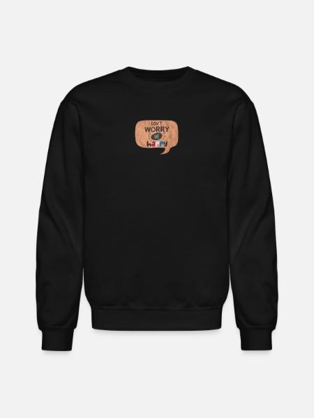 Happy thoughts - Unisex Crewneck Sweatshirt - black