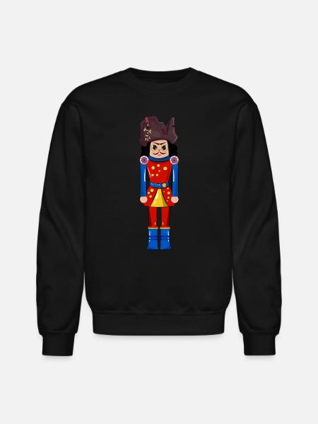 Pirate Nutcracker - Unisex Crewneck Sweatshirt - black