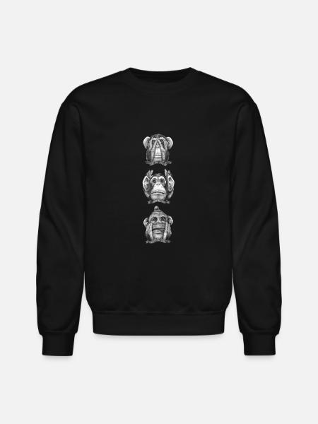 No anything - Unisex Crewneck Sweatshirt - black