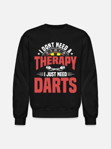 Darts Dart Player - Unisex Crewneck Sweatshirt - black