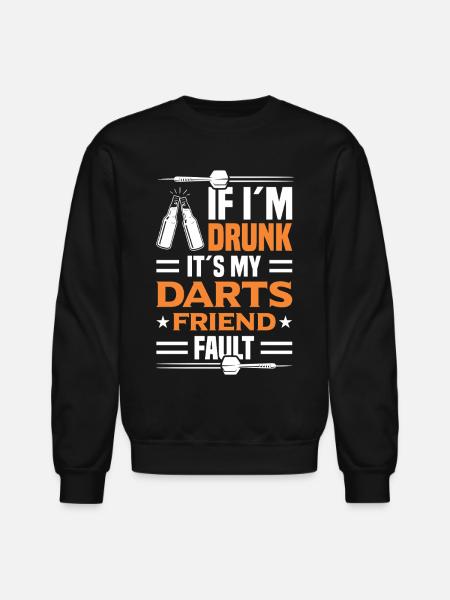 Darts Dart Player - Unisex Crewneck Sweatshirt - black