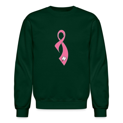 TB Breast Cancer Awareness Ribbon - Unisex Crewneck Sweatshirt