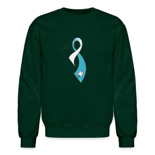 TB Cervical Cancer Awareness Ribbon - Unisex Crewneck Sweatshirt