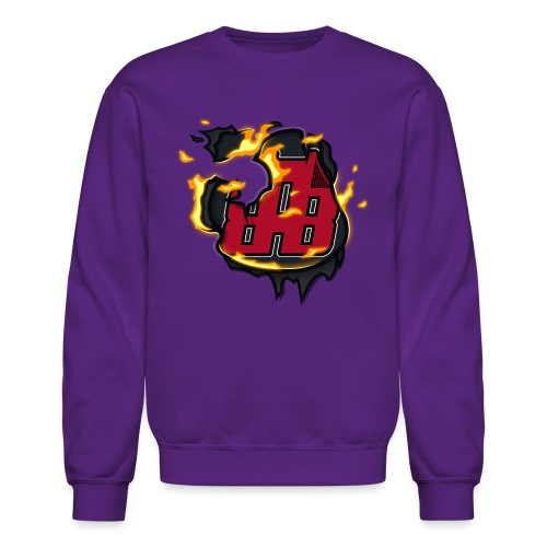 BAB Logo on FIRE! - Unisex Crewneck Sweatshirt