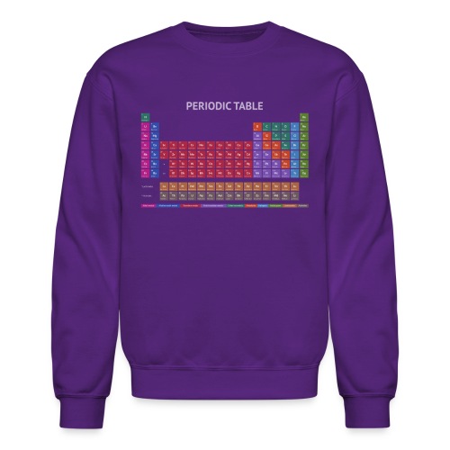 Periodic Table T-shirt (Dark) - Unisex Crewneck Sweatshirt