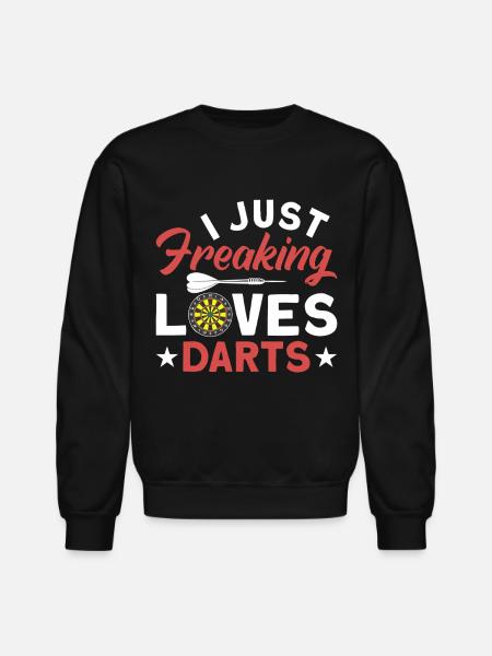 Darts Dart Player - Unisex Crewneck Sweatshirt - black