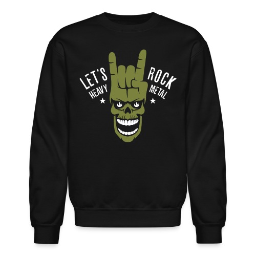heavy metal rock - Unisex Crewneck Sweatshirt