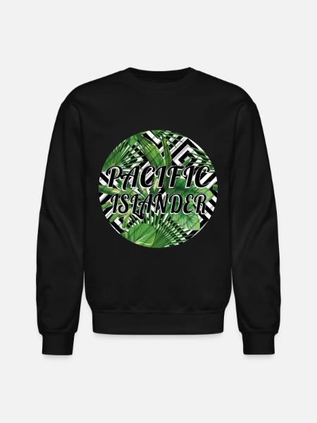 Pacific Islander - Unisex Crewneck Sweatshirt - black