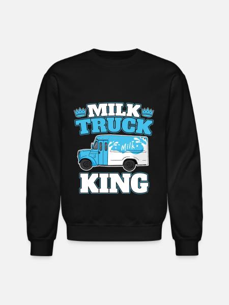 Milk King Milk Truck - Unisex Crewneck Sweatshirt - black