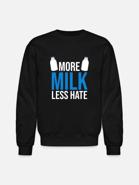 Milk - Unisex Crewneck Sweatshirt - black