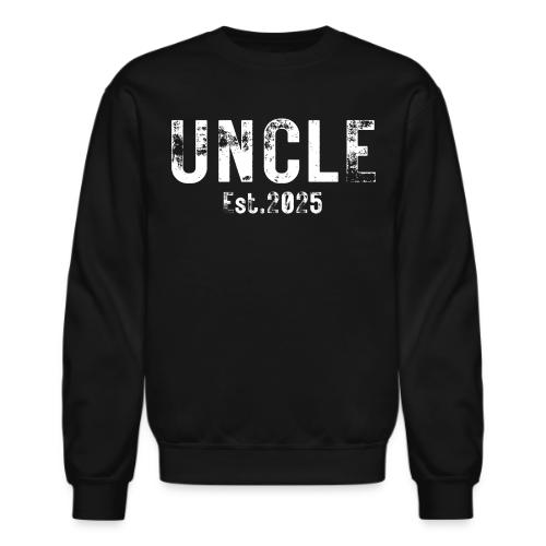Uncle Est 2025 (heavily distressed font) - Unisex Crewneck Sweatshirt