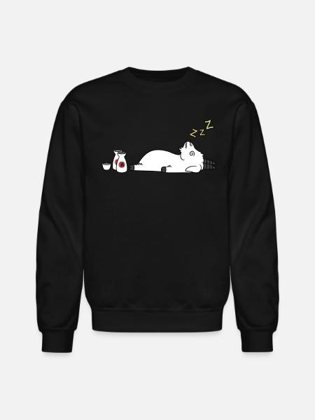 Goat Sake Drunk - Unisex Crewneck Sweatshirt - black