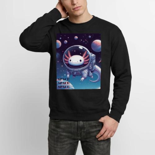 Axolotl Astronaut - Cute Axolotl Space Explorer - Unisex Crewneck Sweatshirt
