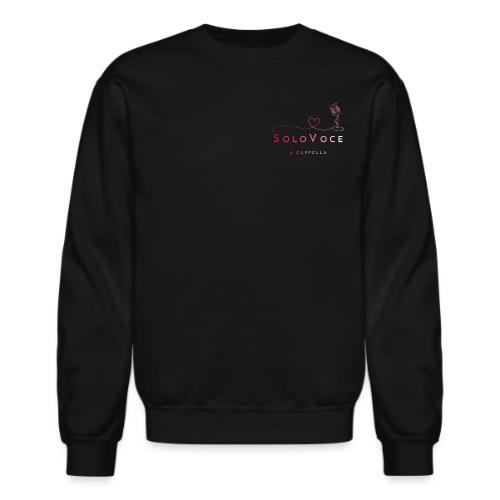 Red White Gradient left chest - Unisex Crewneck Sweatshirt
