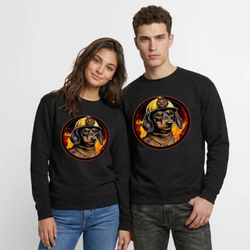 Firefighter Dachshund - Unisex Crewneck Sweatshirt
