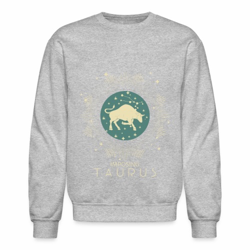 Zodiac Taurus Constellation Bull Star Sign May - Unisex Crewneck Sweatshirt