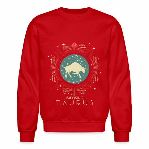 Zodiac Taurus Constellation Bull Star Sign May - Unisex Crewneck Sweatshirt