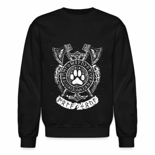 Wolf Soul - paw claw horns axes runes gift ideas - Unisex Crewneck Sweatshirt