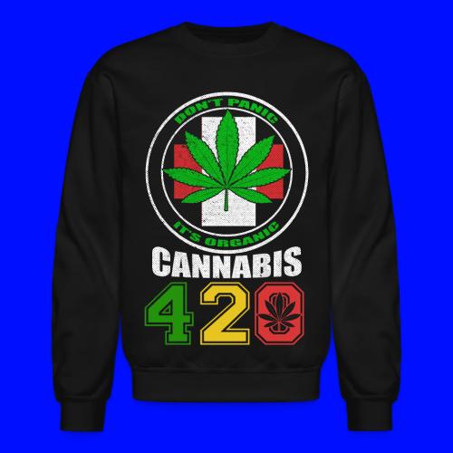 Lighthearted 420 Organic Ganja Weed Marijuana Desi - Unisex Crewneck Sweatshirt