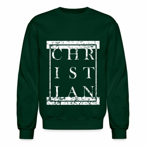 CHRISTIAN Religion - Grunge Block Box Gift Ideas - Unisex Crewneck Sweatshirt
