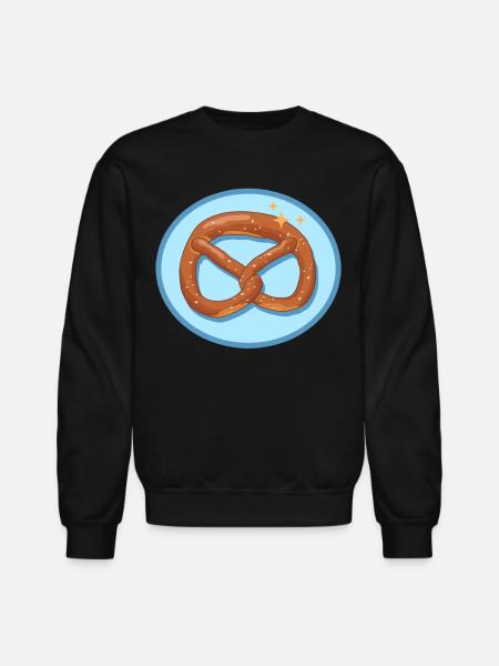 Pretzel Pretzels Lover - Unisex Crewneck Sweatshirt - black