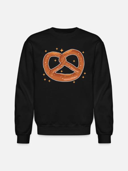 Pretzel Pretzels Lover - Unisex Crewneck Sweatshirt - black