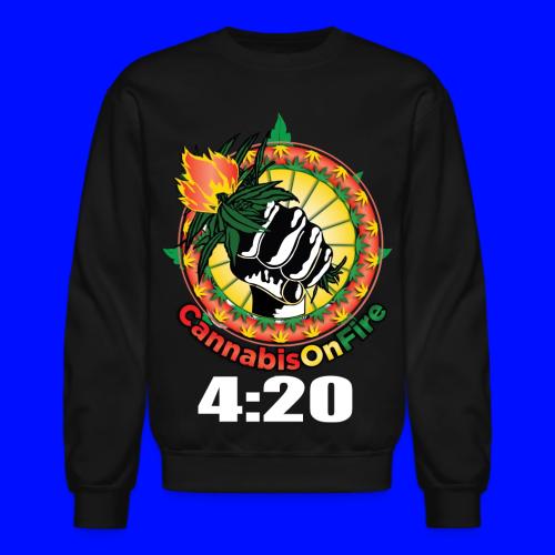 Wacky 420 Keep It Lit Time Weed Marijuana Design - Unisex Crewneck Sweatshirt