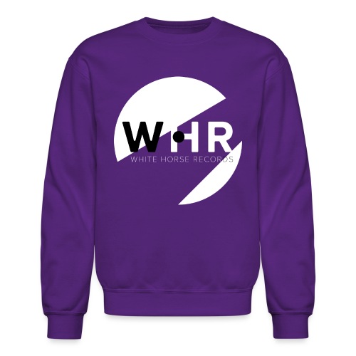 White Horse Records Logo - Black - Unisex Crewneck Sweatshirt