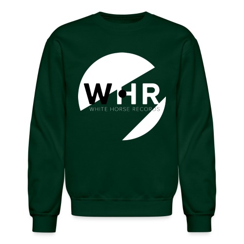 White Horse Records Logo - Black - Unisex Crewneck Sweatshirt