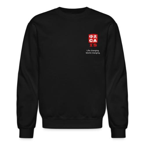 CAIS Logo (Life Changing World Changing) on Black - Unisex Crewneck Sweatshirt