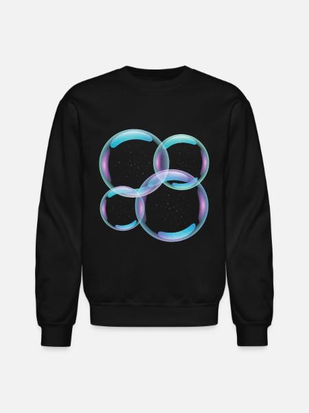 Bubbles - Unisex Crewneck Sweatshirt - black
