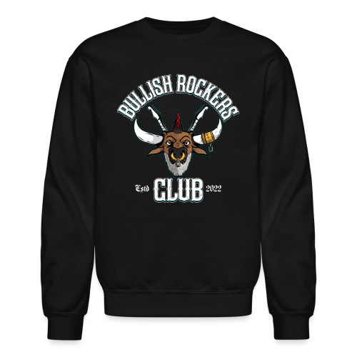 Bullish Rockers Club Bull Head - Unisex Crewneck Sweatshirt