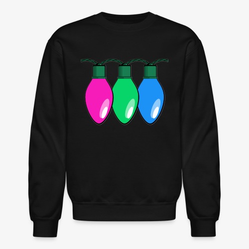 Polysexual Pride Christmas Lights - Unisex Crewneck Sweatshirt