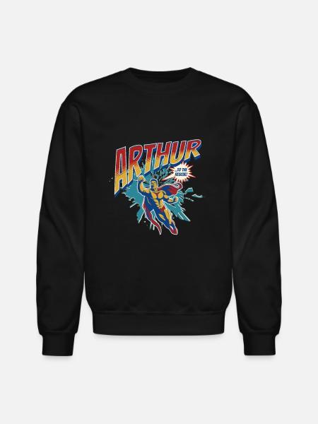 Superhero Arthur - Unisex Crewneck Sweatshirt - black