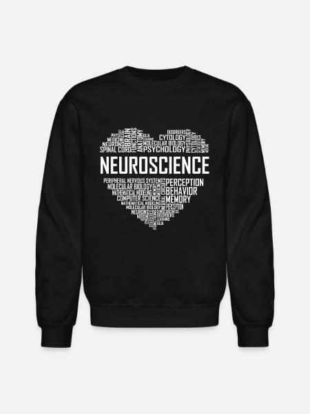 Neuroscience - Heart - Unisex Crewneck Sweatshirt - black