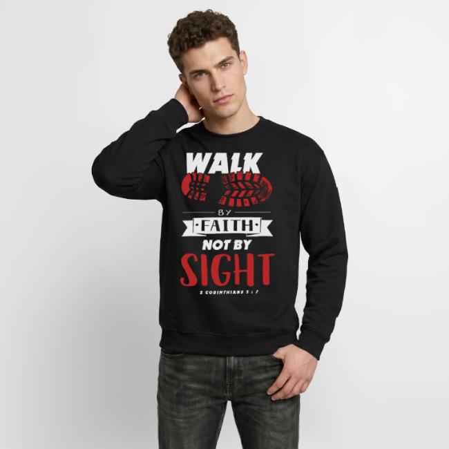 Walk by Faith Not by Sight - Red & White