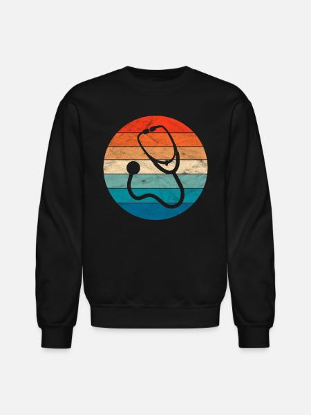 Stethoscope - Unisex Crewneck Sweatshirt - black