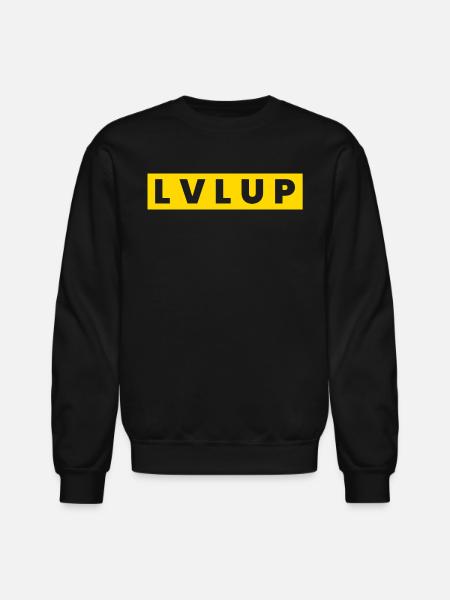 Level Up - Unisex Crewneck Sweatshirt - black