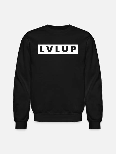 Level Up - Unisex Crewneck Sweatshirt - black