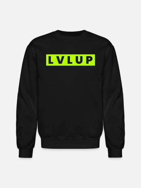 Level Up - Unisex Crewneck Sweatshirt - black