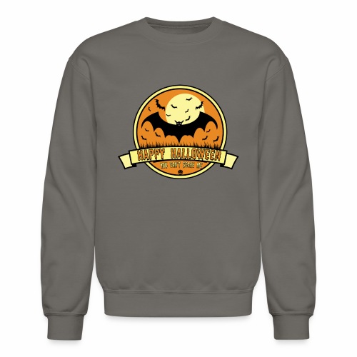 Can't Scare Me October Moonlit Spooky Vampire Bat. - Unisex Crewneck Sweatshirt