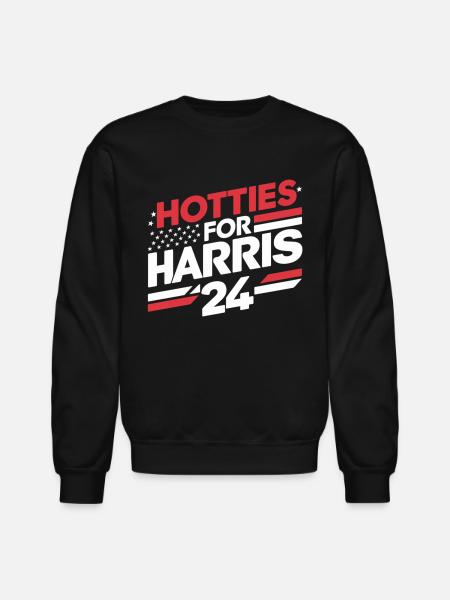 Hotties For Harris 24 - Unisex Crewneck Sweatshirt - black