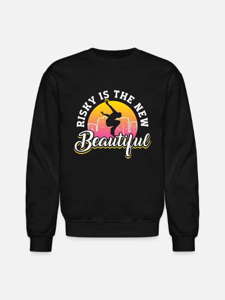 Parkour Freerunning Traceur - Unisex Crewneck Sweatshirt - black